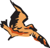 Flying Brown Bird Clip Art